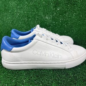 Calvin Klein White Blue Sneakers Men’s Size 9